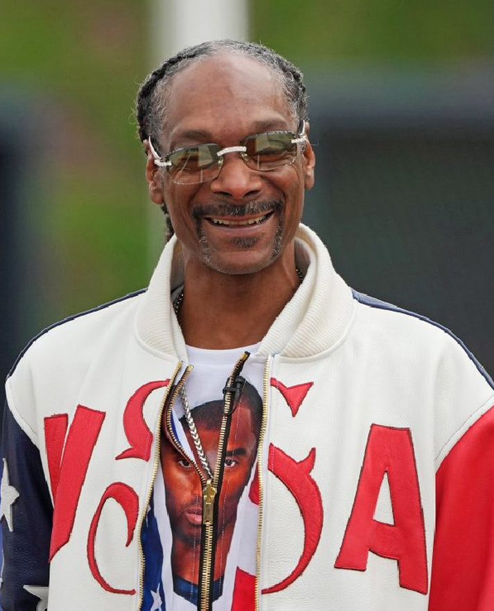 U.S. Olympic 2024 Snoop Dogg Leather Jacket