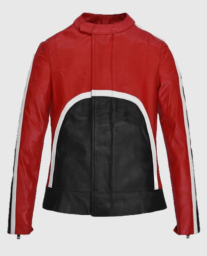 Ursula Corbero Money Heist red Leather Jacket