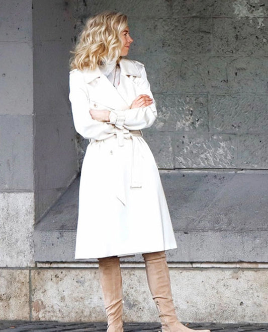 Vanessa Kirby Mission Impossible Fallout Leather Long Coat