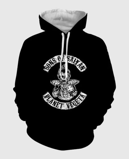 Vegeta Skeleton Scary Super Saiyan Hoodie