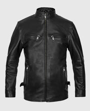 Vin Diesel Fast And Furious 6 Black Leather Jacket
