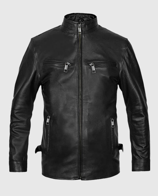 Vin Diesel Fast And Furious 6 Black Leather Jacket