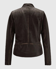Women's Brown Leather Jacket