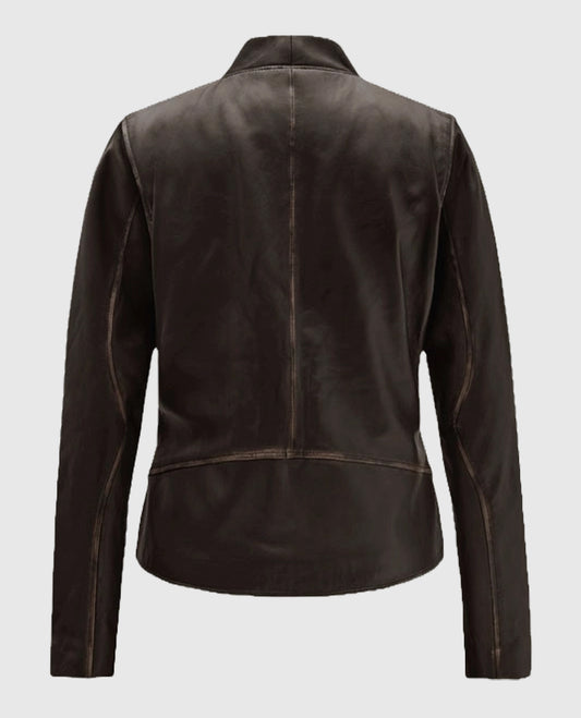Women's Brown Leather Jacket