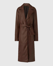 Women's Leather 90's Vintage Long Coat
