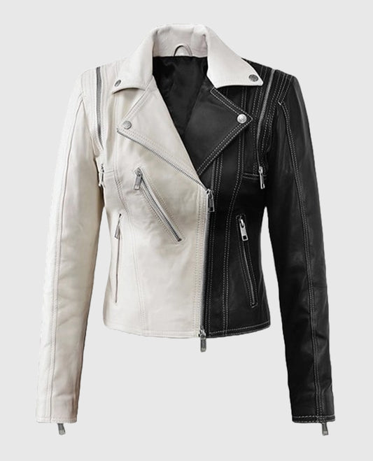 Women's Moto Twister Leather Jacket