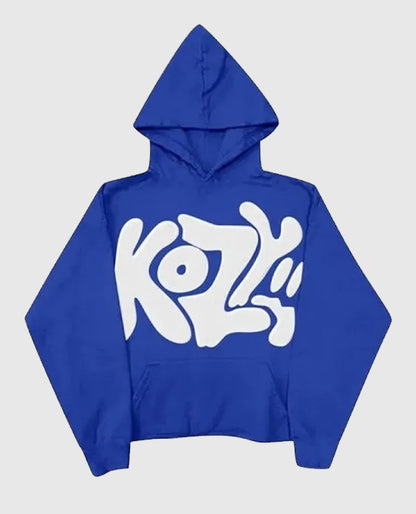 Y2K Kozy blue Pullover Hoodie