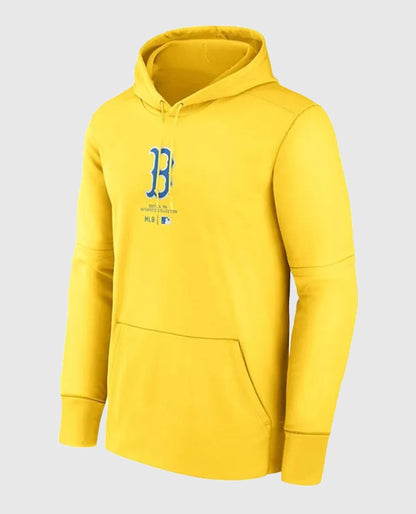 Yellow Boston Red Sox Hoodie