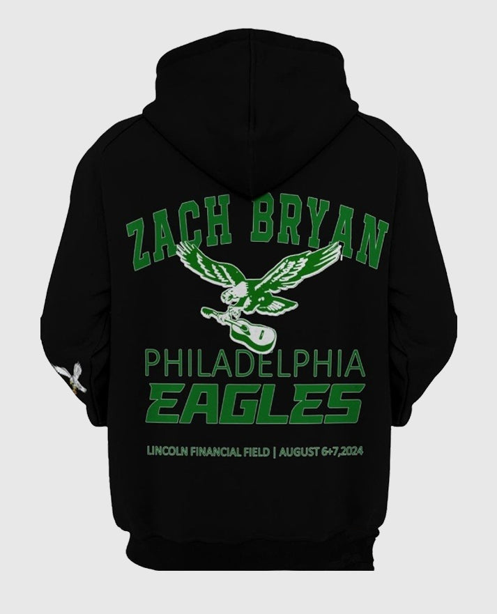 Zach Bryan Black Eagles Pullover Hoodie