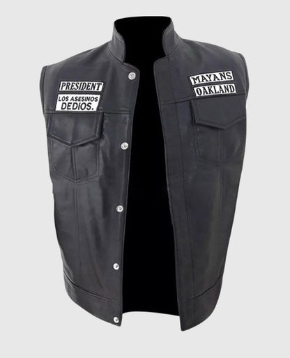 JD Pardo Mayan M.C Leather Vest