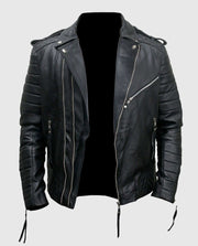 Kay Michael Black Biker Leather Jacket