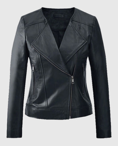 womens black Leather_Jacket